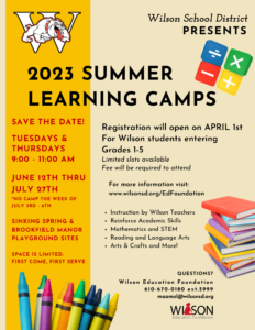 2023 Wilson Summer Camp Flyer wo link - Wilson School District